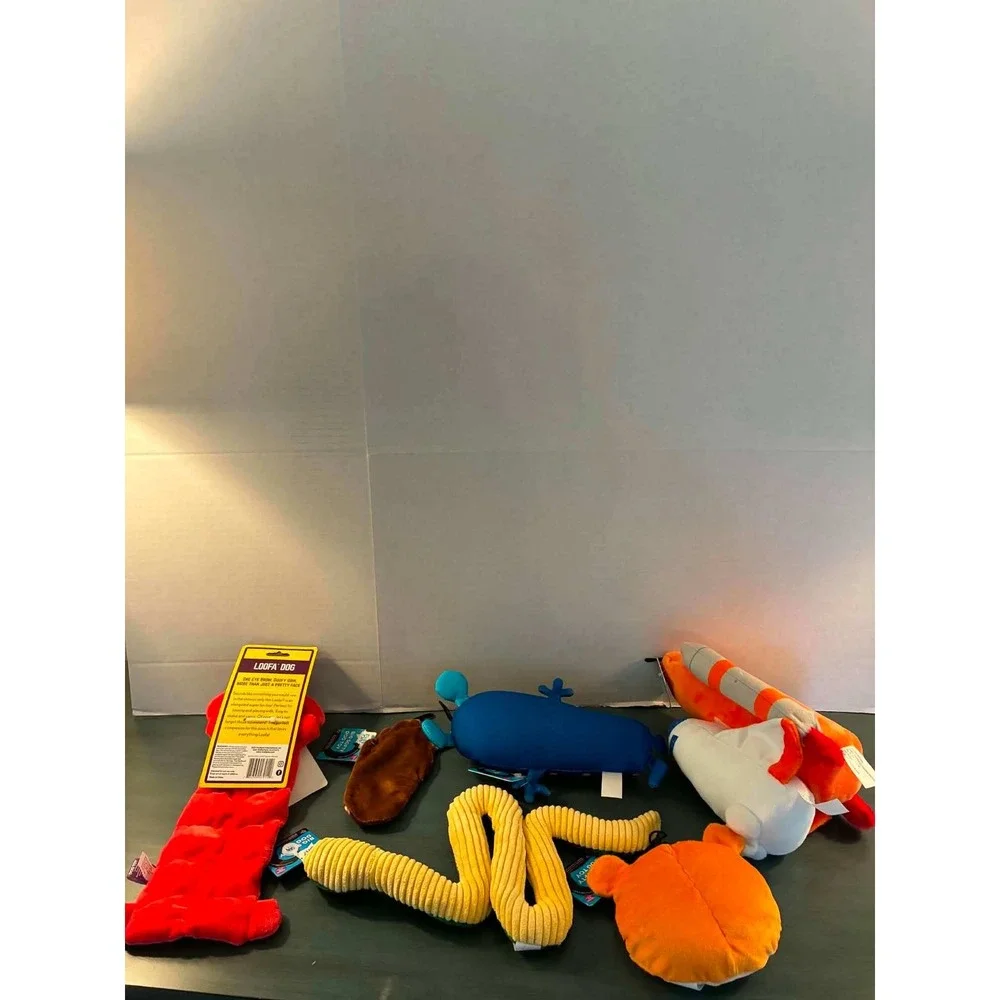 Multipet Play On Plush Dog Toy Bundle Unisex OS‎ Multicolor NEW 6-Piece Set